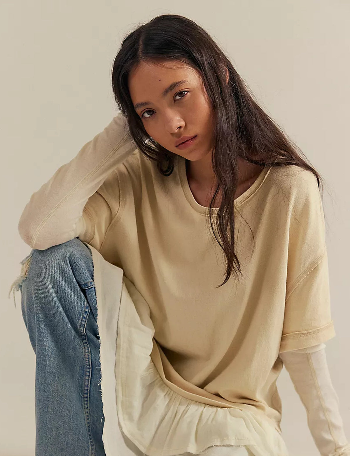 Tattered Love Tee, Summer Sand/Combo