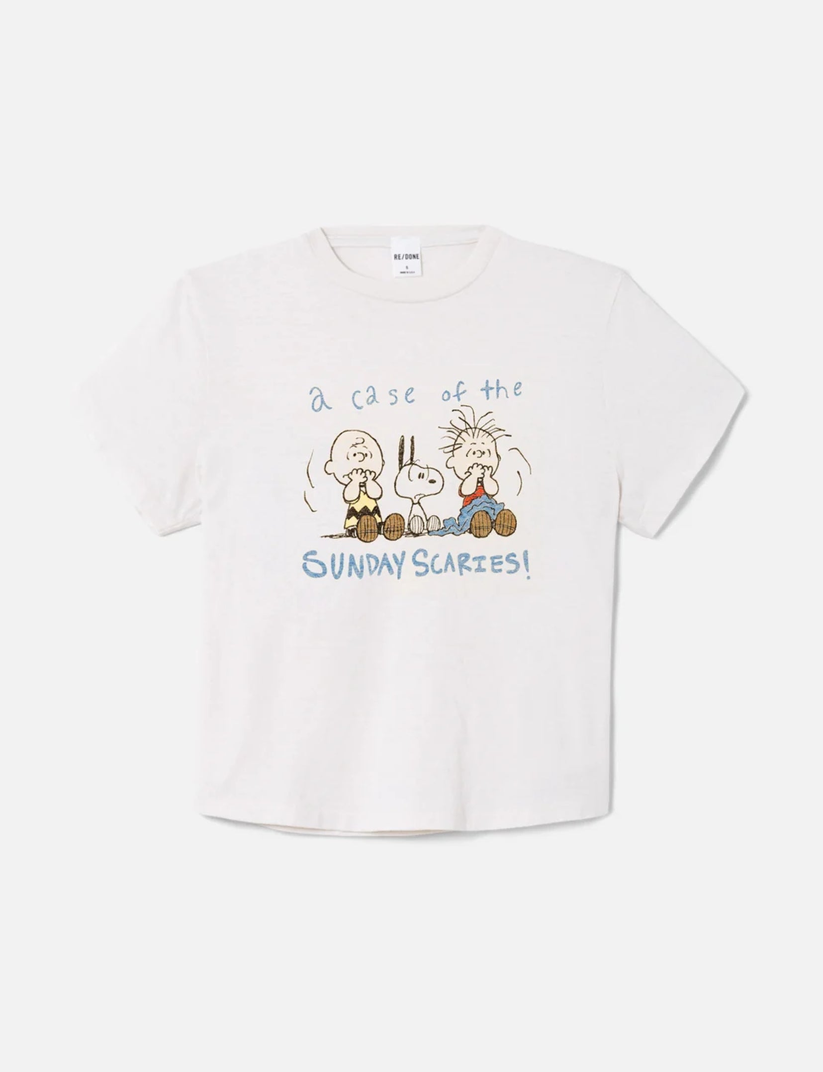 Scaries 50's Boxy Tee, Vintage White