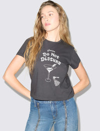 DND 50's Boxy Tee, Washed Black