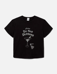 DND 50's Boxy Tee, Washed Black