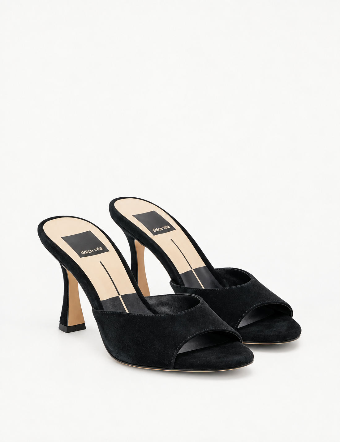 Rosha Heel, Onyx Suede