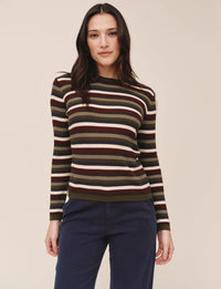 Elul L/S Crew Tee, Harvest Stripe