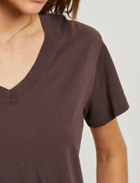 Hendrix V Neck Tee, Cocoa