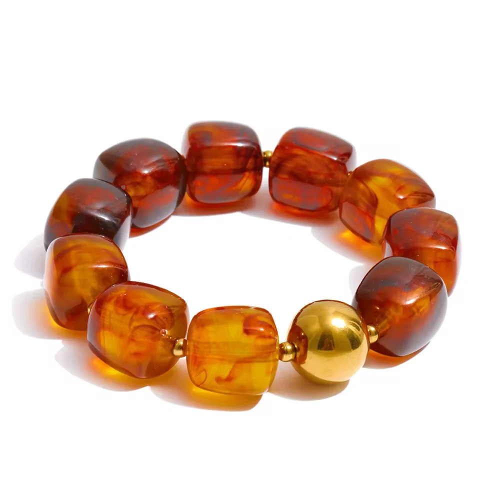 Pebbles Bracelet, Brown