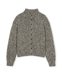 Maxella Sweater, Black/Ivory Marble