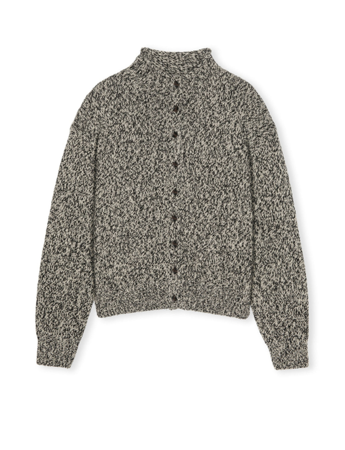 Maxella Sweater, Black/Ivory Marble