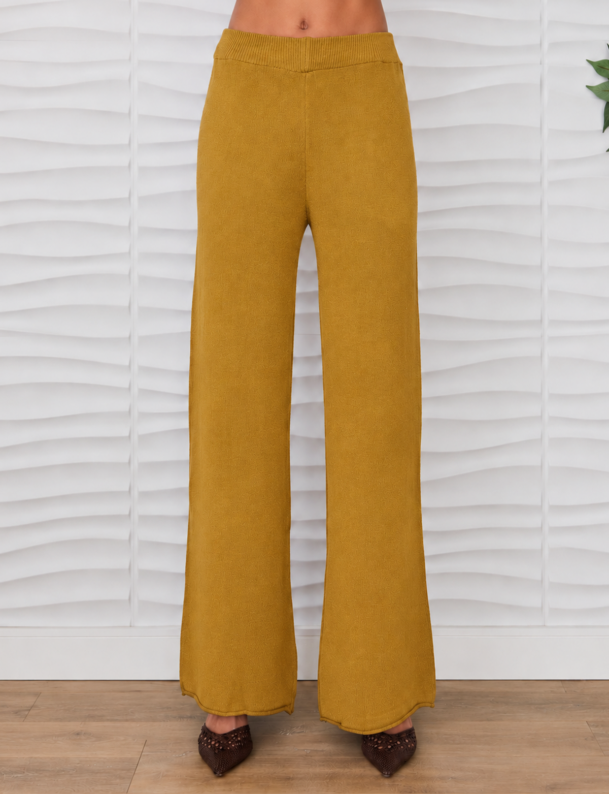 Italian Flared Pant, Mustard