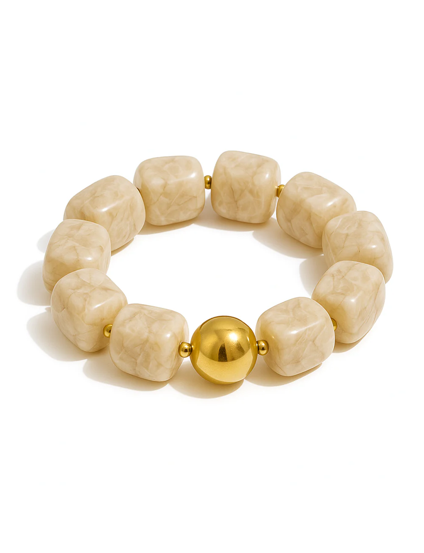 Pebbles Bracelet, Beige