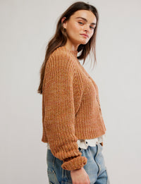 Low Tide Pullover Cardi, Cinnamon Spice