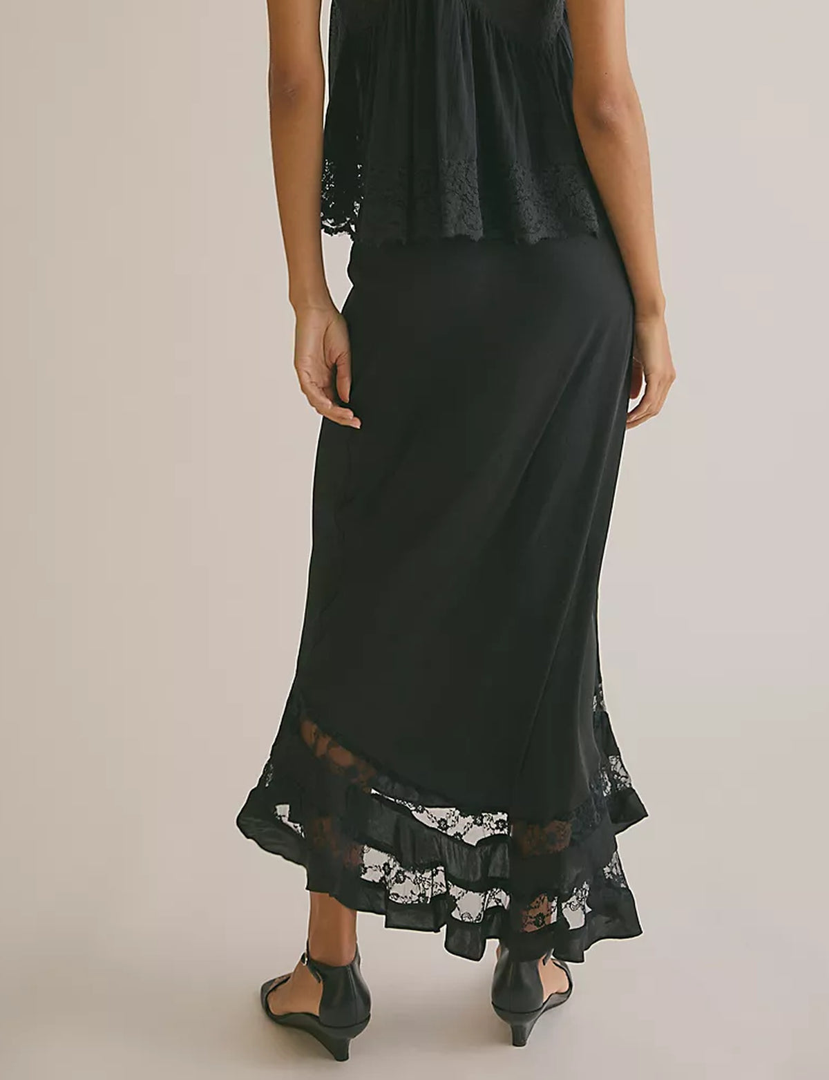 Long Lost Lover Half Slip, Black