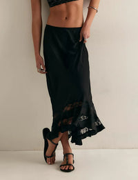 Long Lost Lover Half Slip, Black