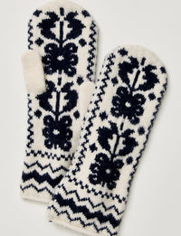 Folk Mitten, Nighttime/Ivory