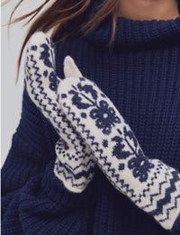 Folk Mitten, Nighttime/Ivory