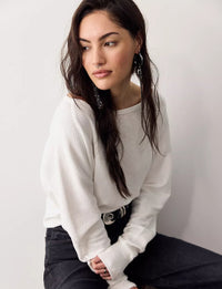 WTF Jess Long Sleeve, Clean Ivory