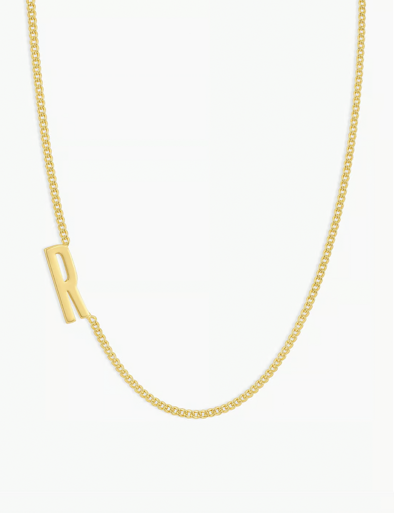 Wilder Alphabet Necklace, Gold Plated