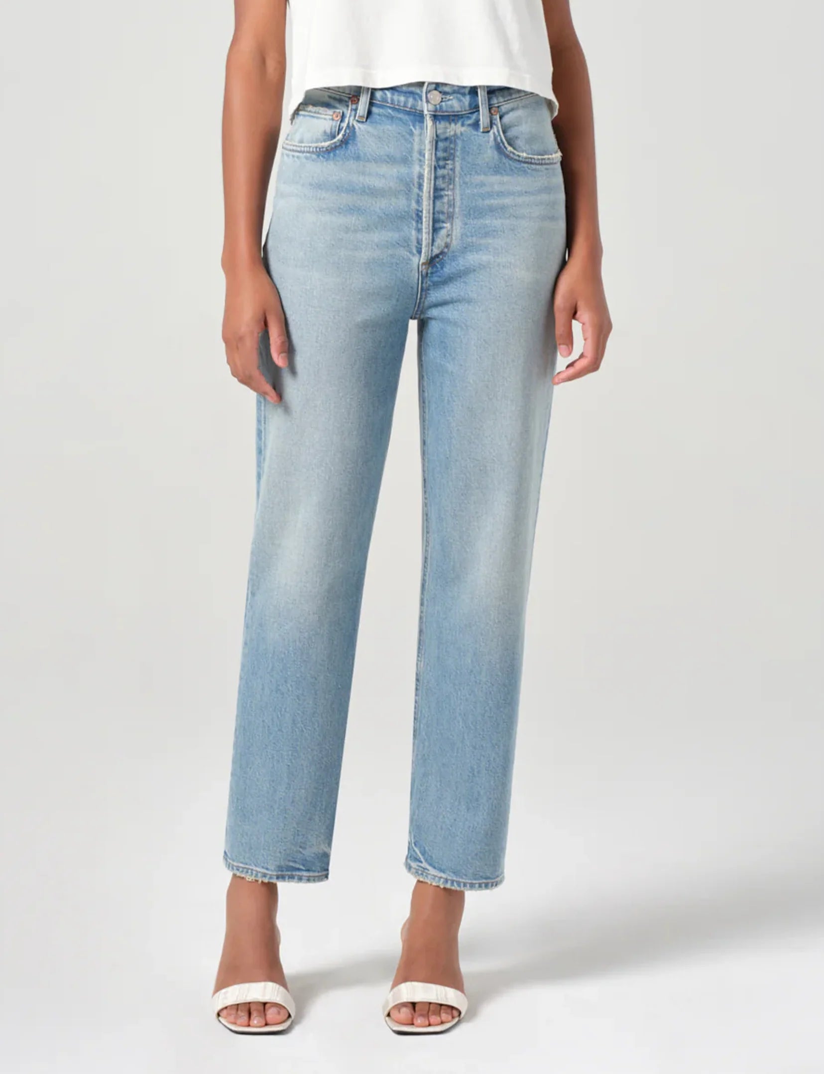 90's Pinch Waist Crop, Ripple