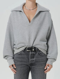 Trapeze Pullover, Heather Grey