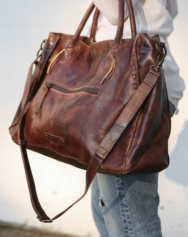 BedStu Rockaway Teak Rustic cheapest leather bag