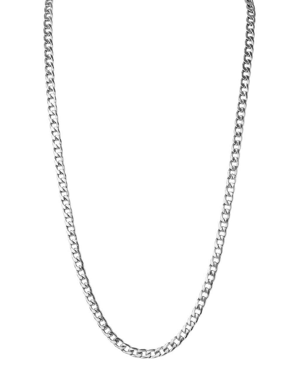 Callie Chain Necklace in 24” Silver