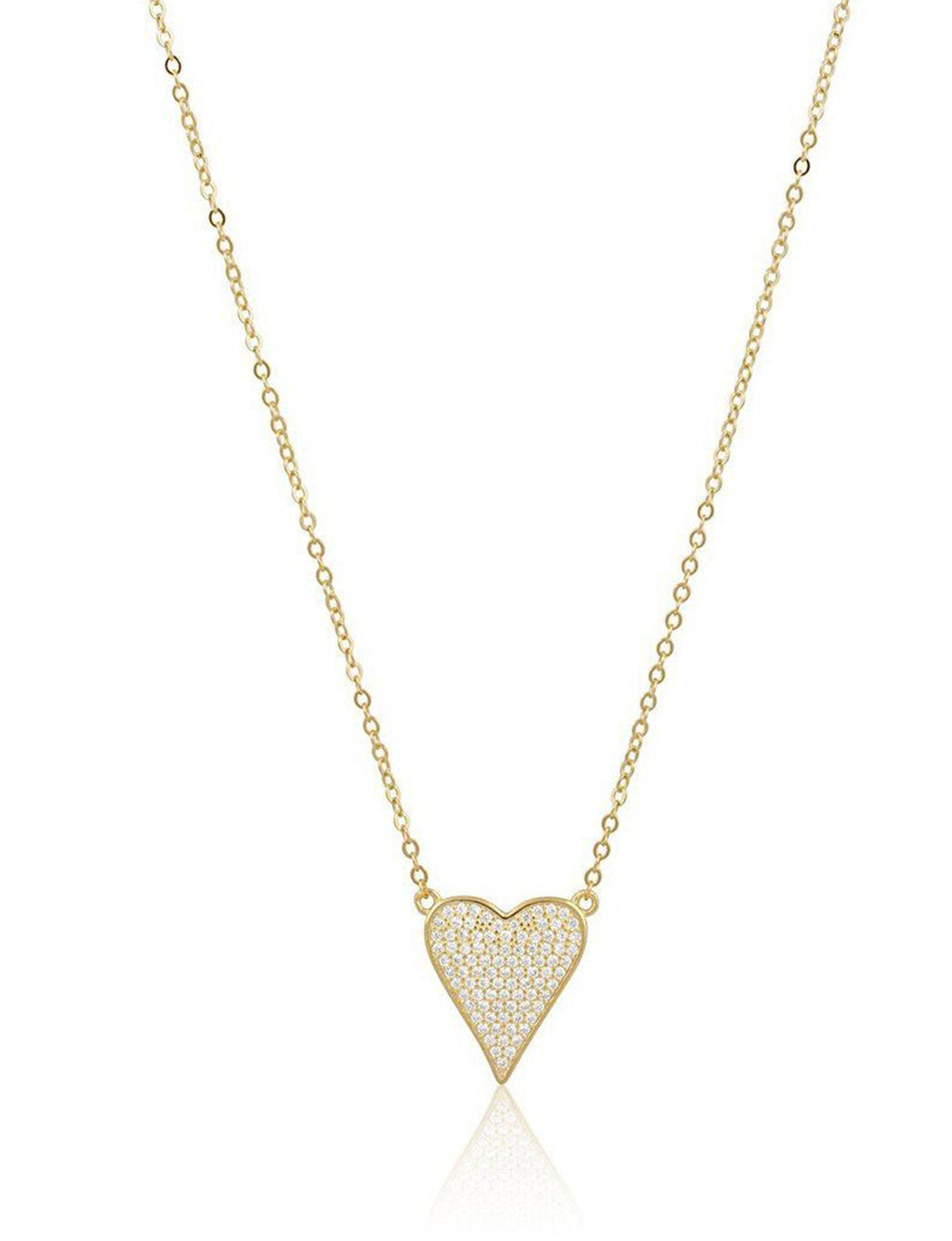 Audrey Heart Necklace in Gold