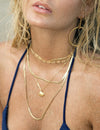 Codie Link Necklace 18" in Gold