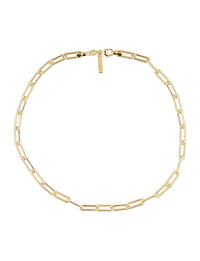 Carrie Link Necklace 16", Gold