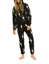 Bolt Stitch Repeat Sweatpants, Black/White