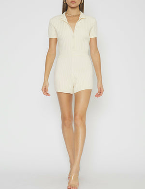 Mariam Romper in Cream