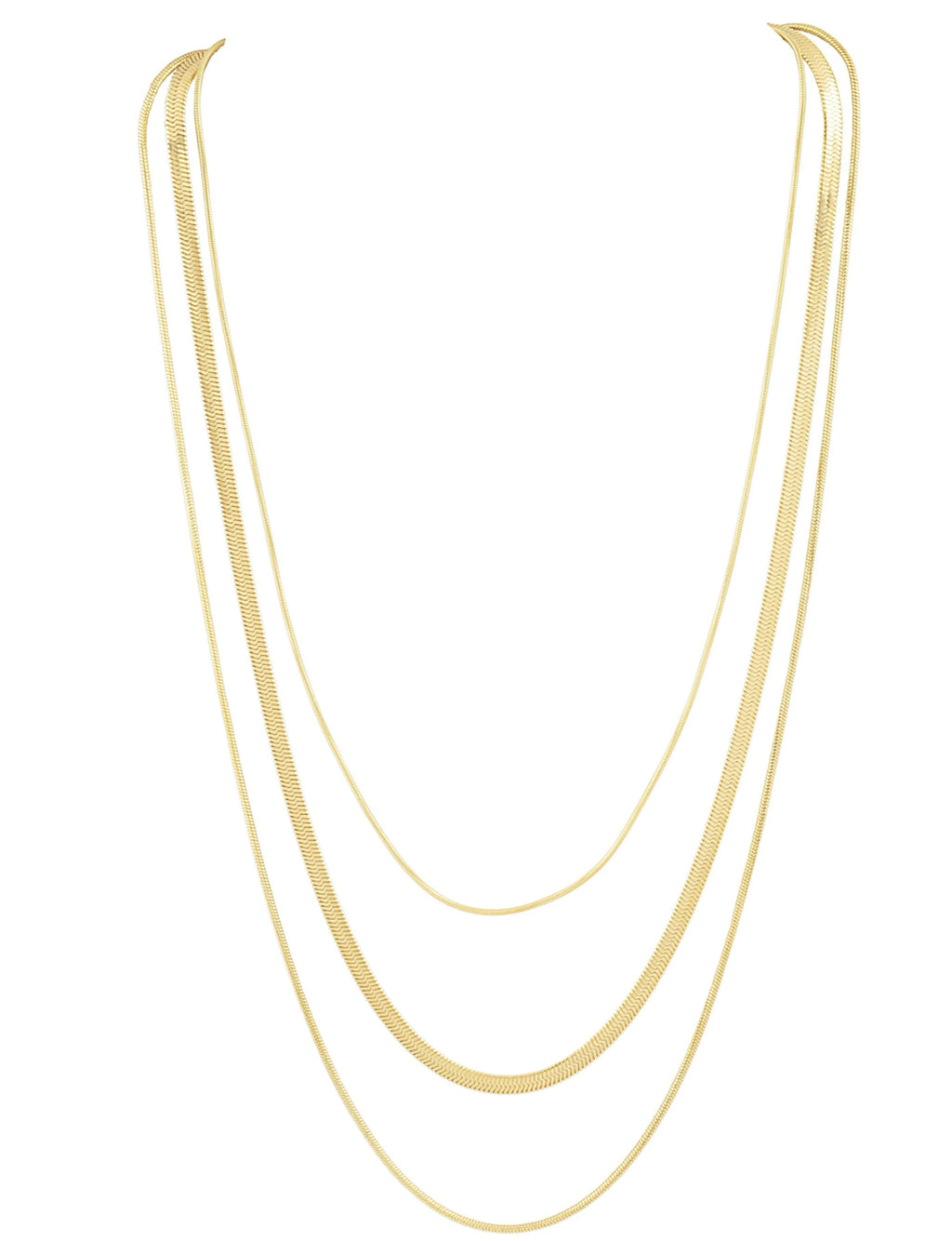 Rio Multi Chain Necklace in Gold