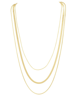Rio Multi Chain Necklace in Gold
