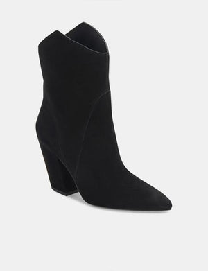 Nestly Suede Bootie in Black