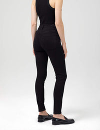 Chrissy Highrise Skinny, Plush Black