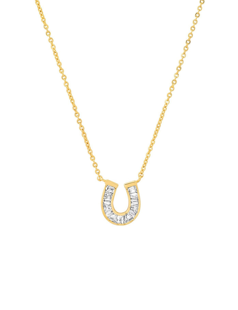 Lucky Baguette Necklace, Gold