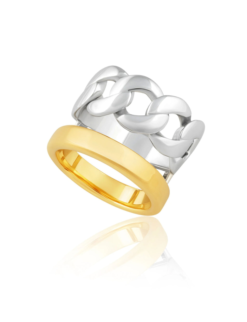 Abby Chain Ring, Gold/Silver