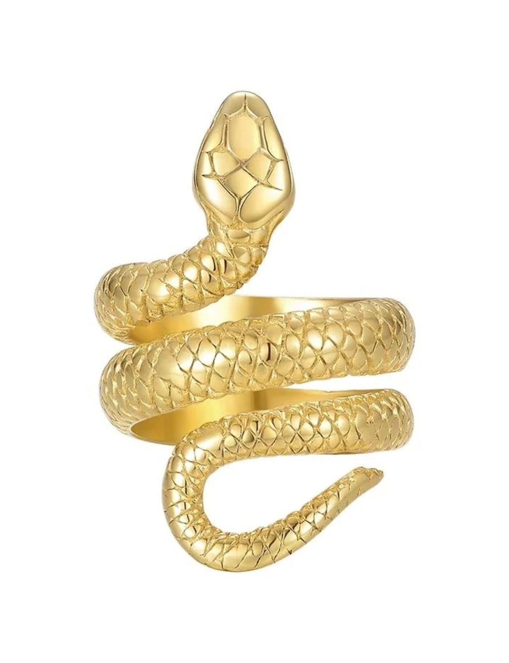Cleo Snake Ring, Gold