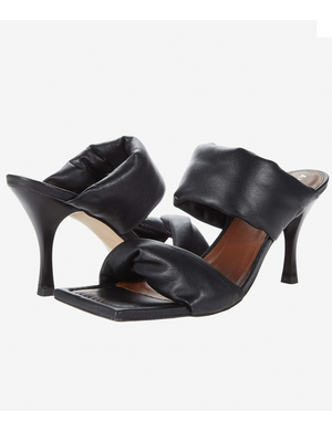 Twist Strap High Heel Sandal, Black