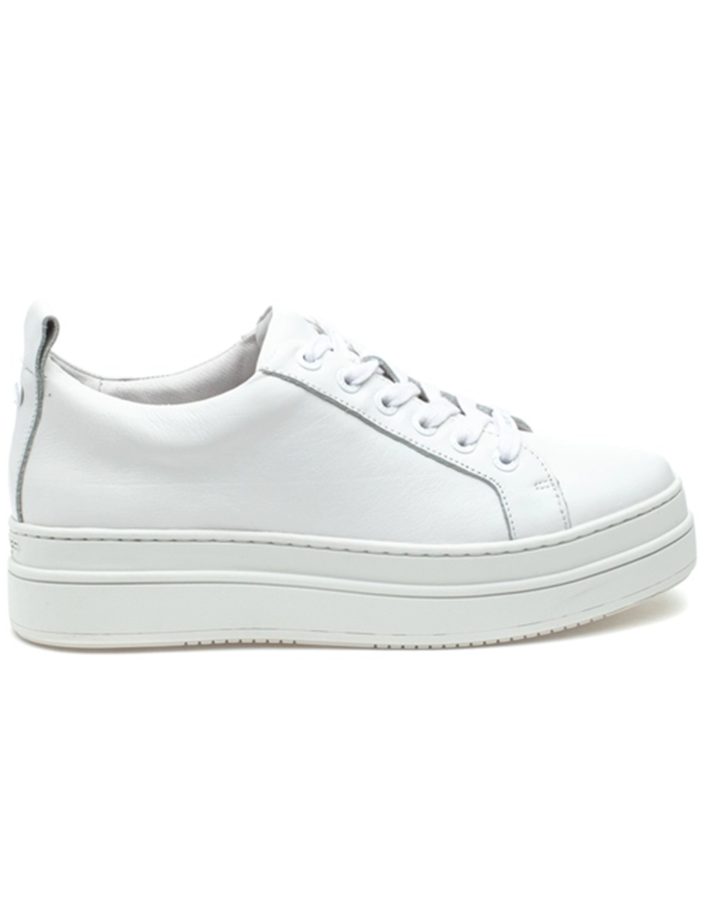 Noca Leather Platform Sneaker, White