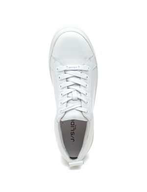Noca Leather Platform Sneaker, White