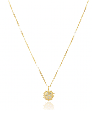 Tati Sunburst Necklace, Gold
