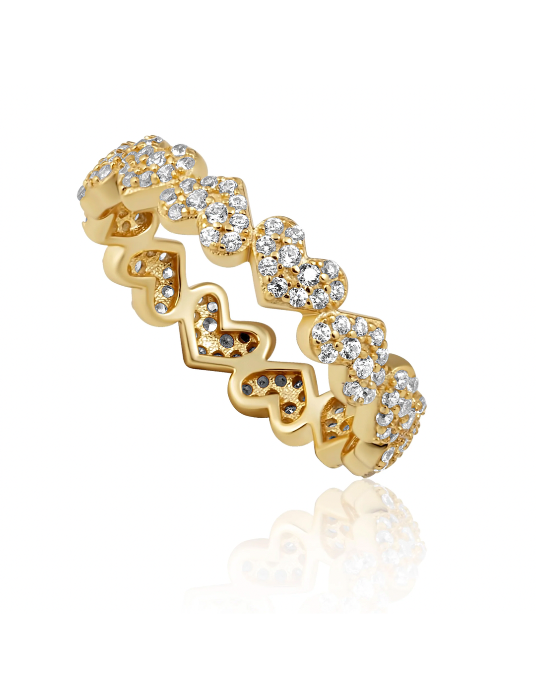 Sahira Forever Love Eternity Ring, Gold