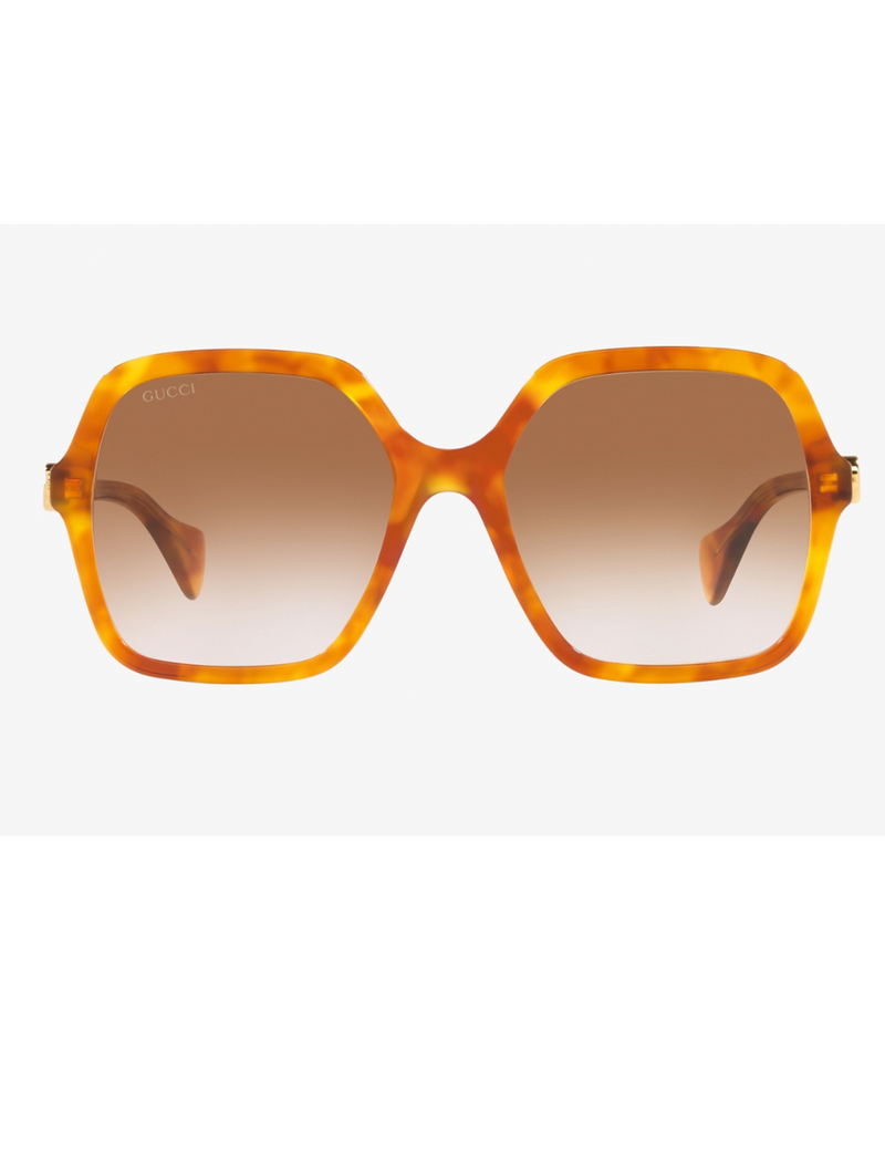 Gucci GG1221S Brown Monogram Rimless Sunglasses – Designer Daydream