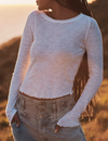 Free People Be My Baby Long Sleeve, Ivory