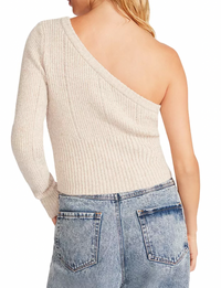 BB Dakota Courtney One Shoulder Sweater, Oatmeal