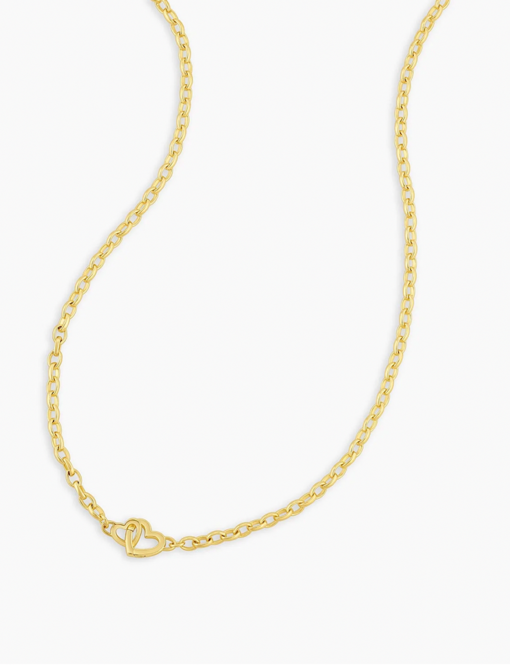 Parker Mini Heart Necklace, Gold