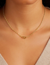 Parker Mini Heart Necklace, Gold