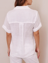 Cuffed Short Sleeve Shirt, White