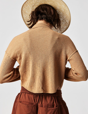 Ella Sweater Shirt, Iced Coffee