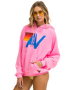 Relaxed Logo Pullover Hoodie, Neon Pink