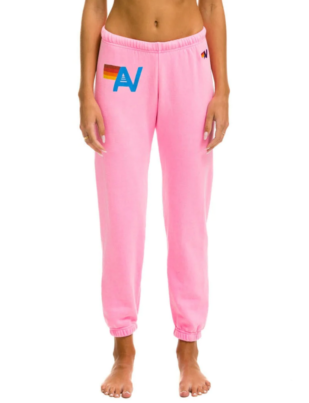 5 Stripe Sweatpants ~ Neon Pink – Chic Streets