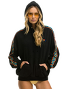 Bolt Stripe Relaxed Pullover Hoodie, Black